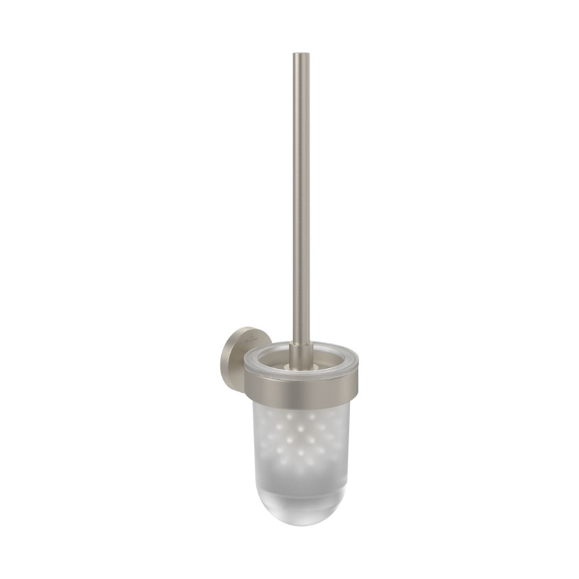 Cutout image of Villeroy & Boch Elements Tender Brushed Nickel Toilet Brush Set